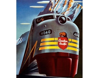 Canadian Pacific Railroad Train Wall Decal #48338