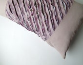 Decorative Pillow of equipment chenille. Patchwork Quilt Home Decor. Patchwork pillow. 16"x24" Handmade. Lilac decor. Lavender.