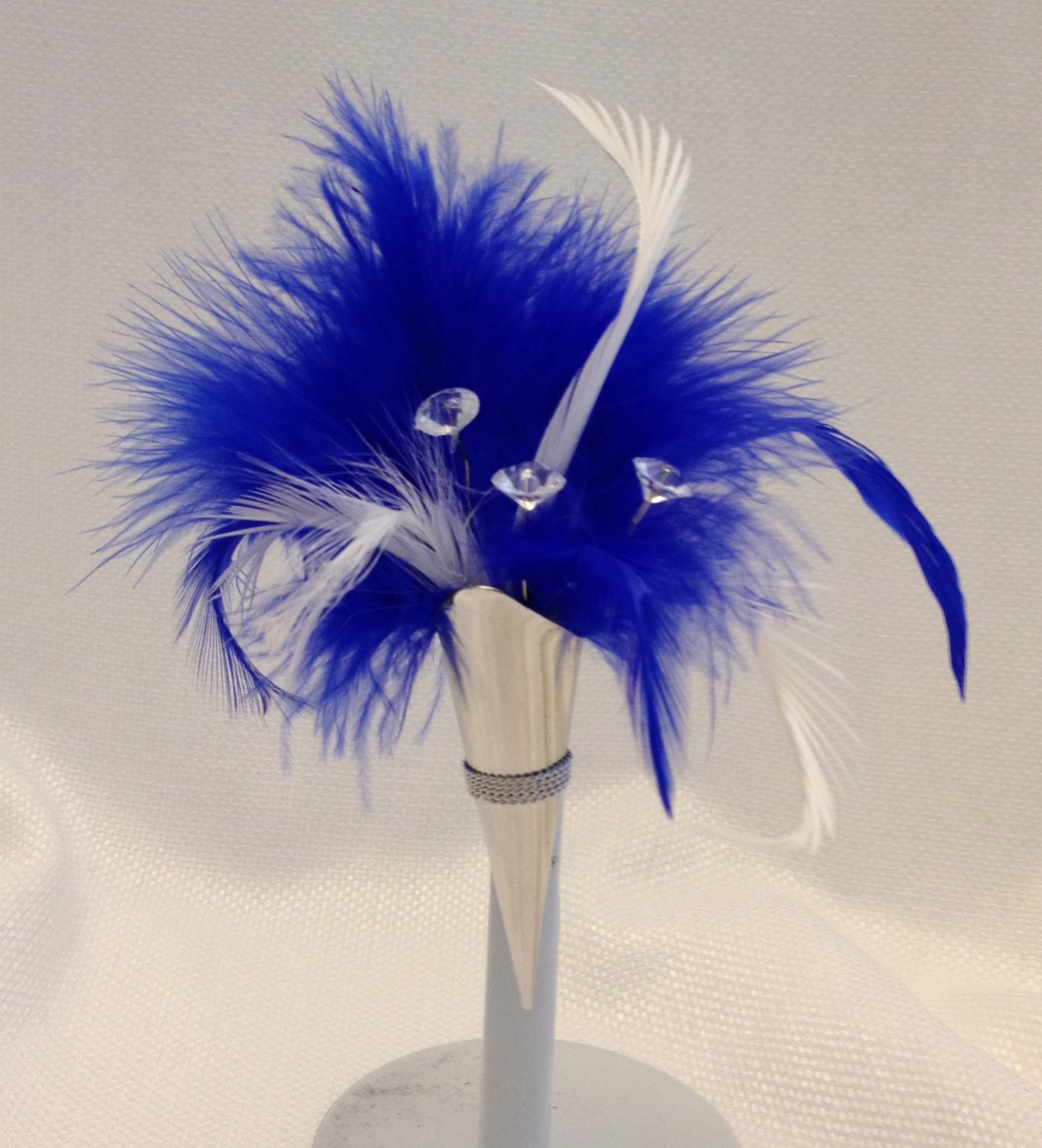 LAPEL PIN VASE Black/Silver Boutonniere Vase Pin