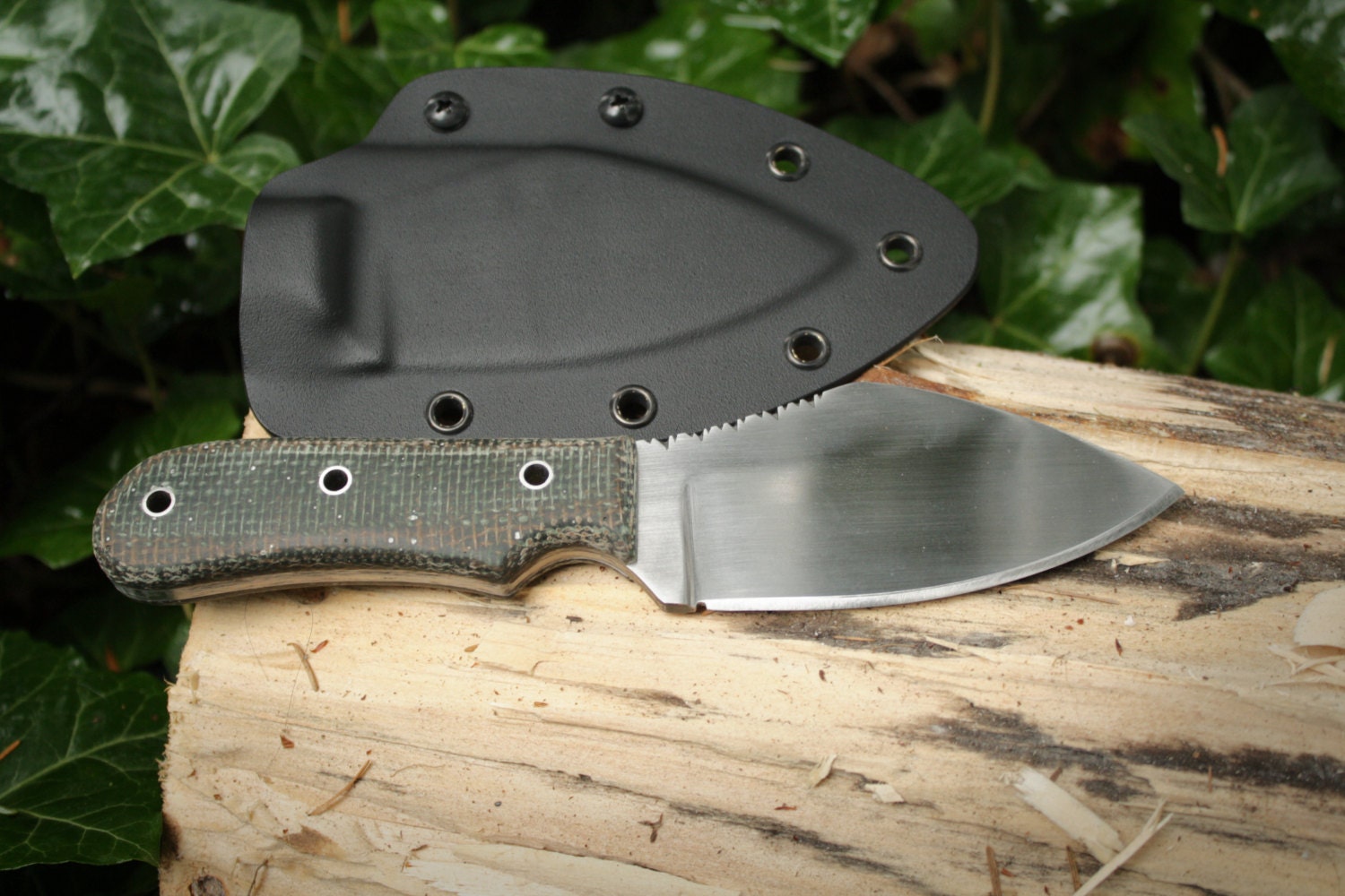 Reserved Apache Nessmuk Knife W  Kydex Sheath By Lionsdenblades