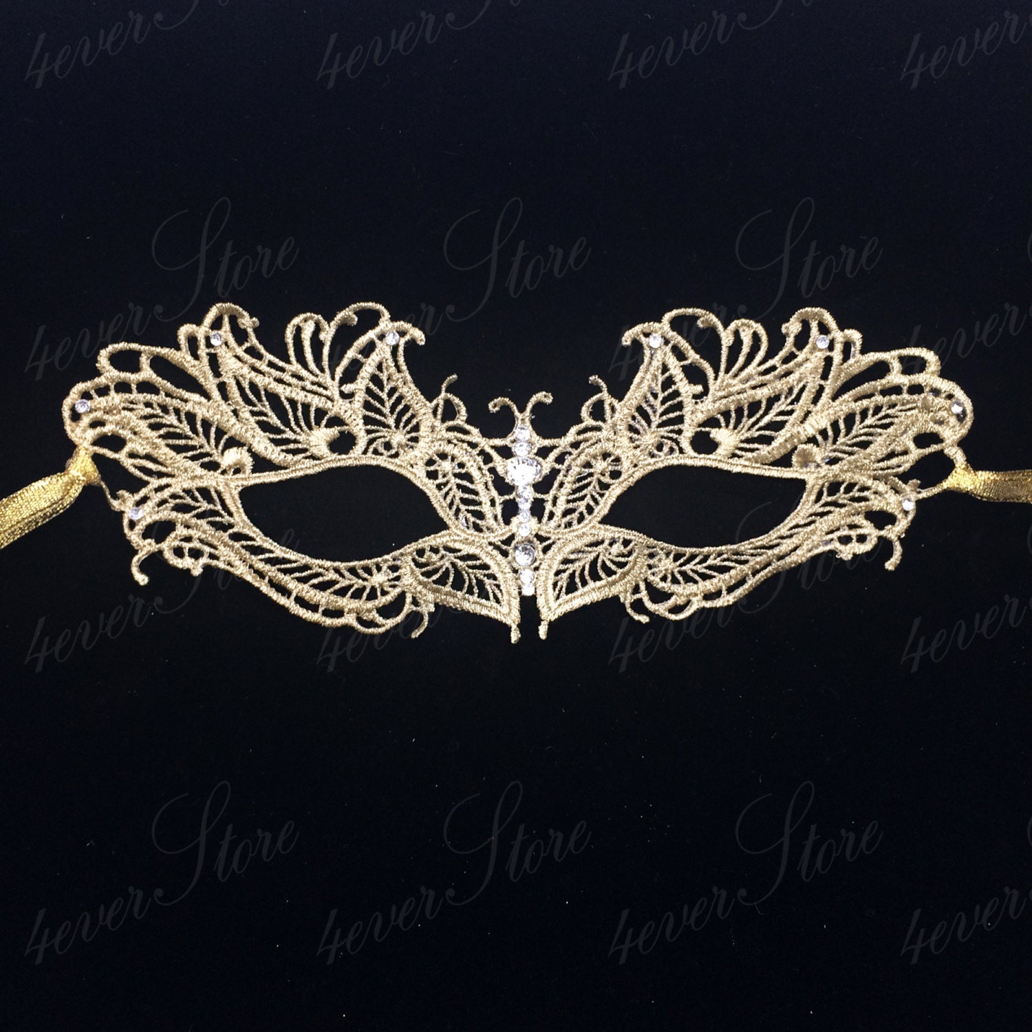 Greek Goddess Costume Lace Masquerade Mask Elegant Macrame