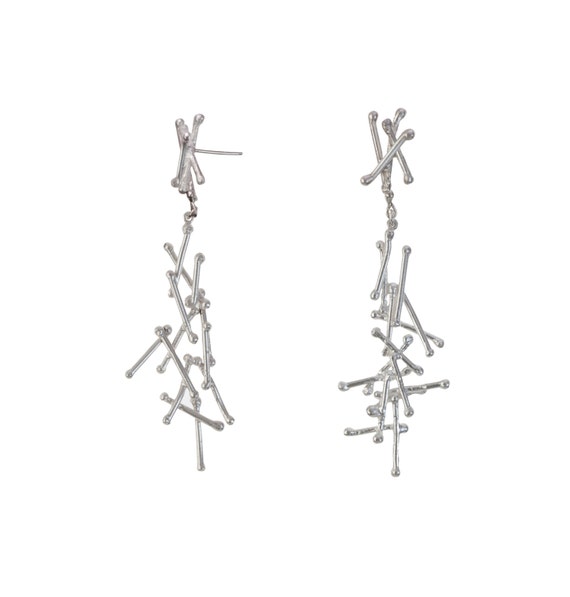 branch jewelry branch Earrings branch Earrings Silver