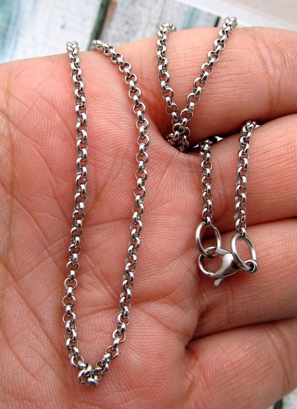 Stainless Steel Necklace Chain with Lobster Clasp Finished