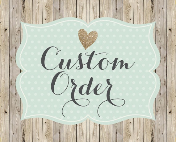 CUSTOM ORDER for Constance