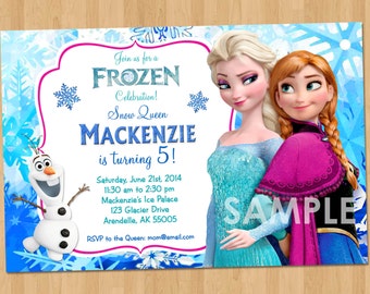 Frozen Thank You Note Disney Frozen Thank You Card Frozen