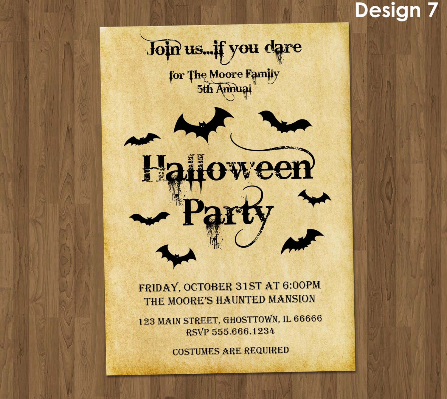 Etsy Halloween Invitations 1