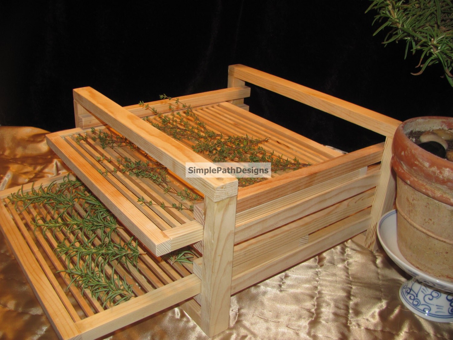 Solid Wood Herb DryerFood Dehydrator Utility Size