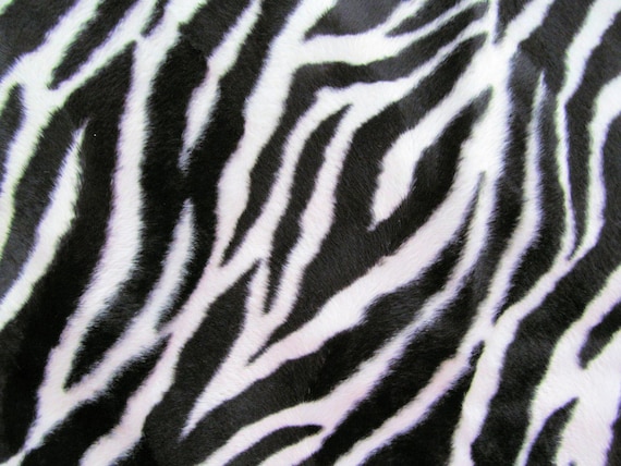 Soft Faux WHITE TIGER Animal Skin Fur Contemporary