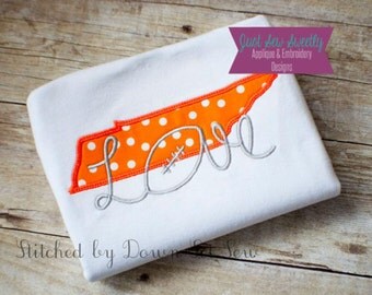 Tennessee Football Applique Design - Embroidery Machine Pattern