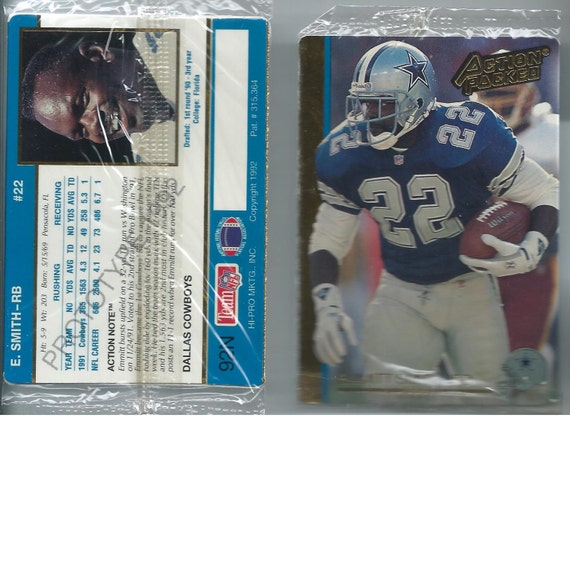 1991 Emmitt Smith Action Packed Rookie Prototype Card SEALED