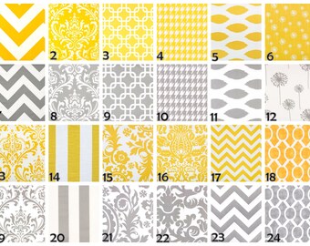 Yellow pillow covers, Decorative pillows, Yellow pillows, grey pillows, grey and yellow pillows, Euro sham,Pillow cover only ZIPPER CLOSURE