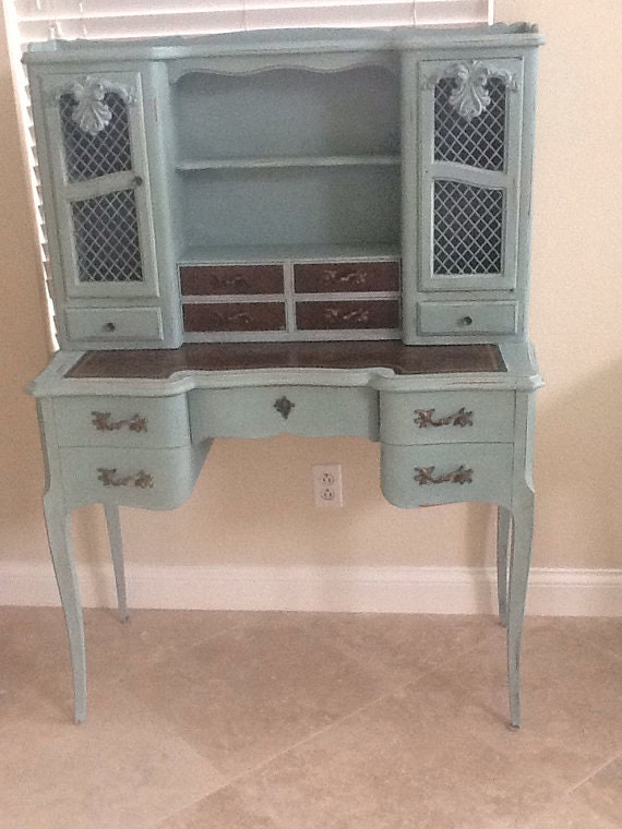 Reserved for BrandonVintage French Provincial Secretary Desk
