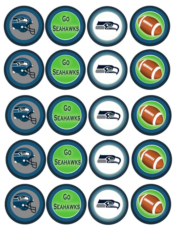 Gallery For &gt; Seahawks Cupcake Toppers