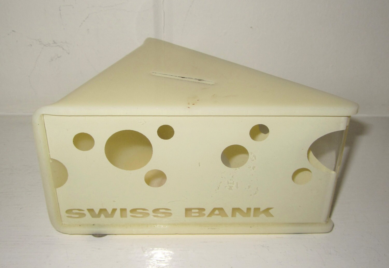 Vintage Cheese Wedge Bank Swiss Bank by Chitownexpress on Etsy