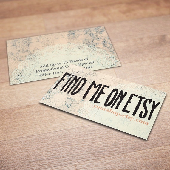 Etsy Shop Business Card Ideas