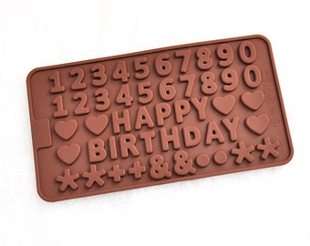 Arabic Numerals Mold Cake Mold Mould Silicone Mold Biscuit Mold Chocolate Mold Soap Mold