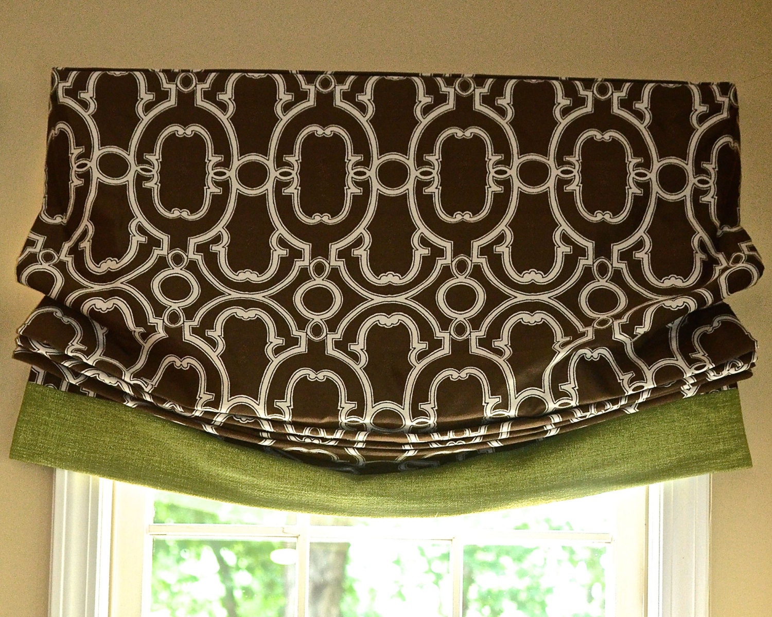 Sample Sale Relaxed roman shade with banding