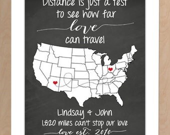 Popular items for love story map on Etsy