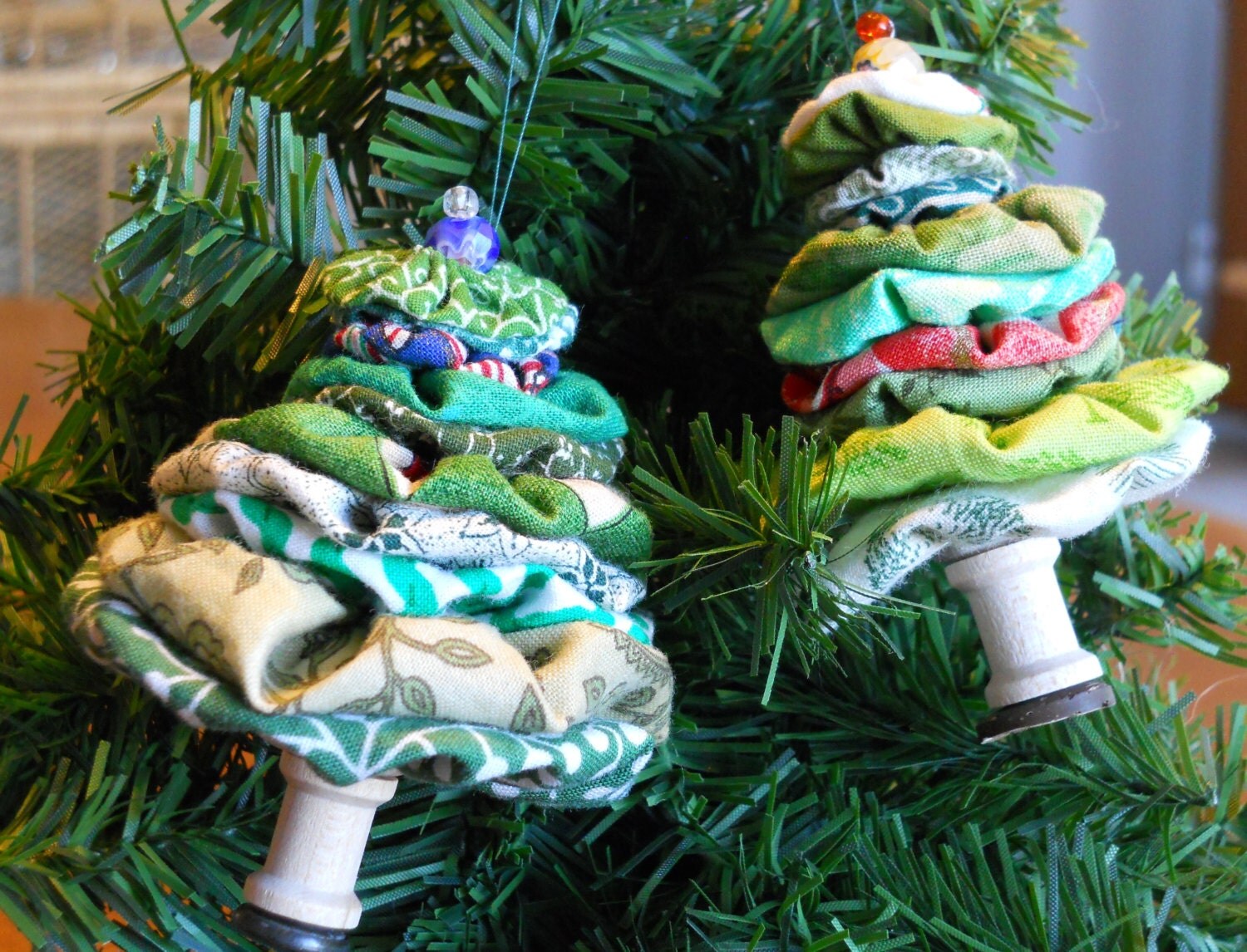 yo yo christmas tree ornaments by revisionsdesigns on etsy yo yo christmas tree ornaments by revisionsdesigns on etsy