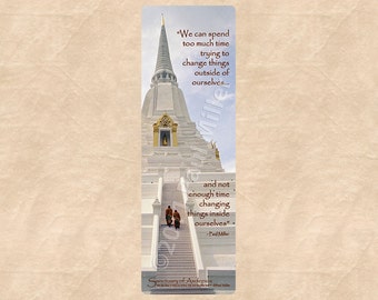 Items similar to footprint poem bookmark, inspirational bookmark ...