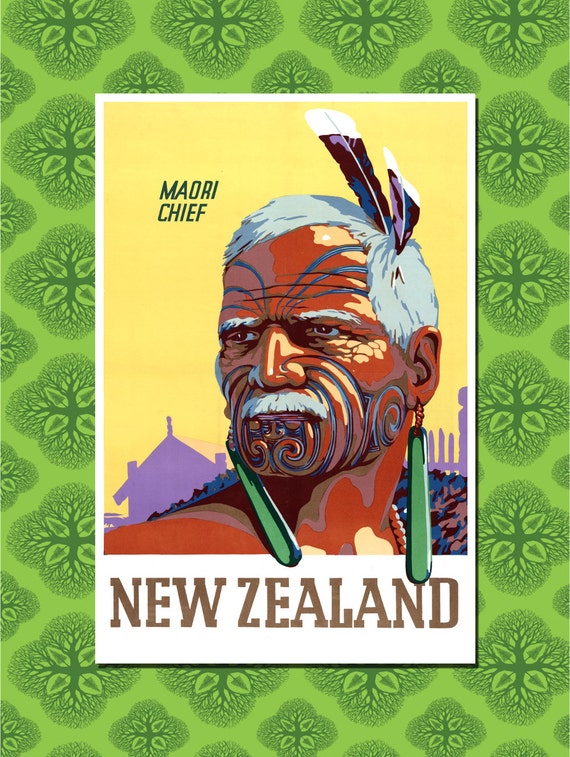  New Zealand  Travel Poster Wall  Decor  Travel by 