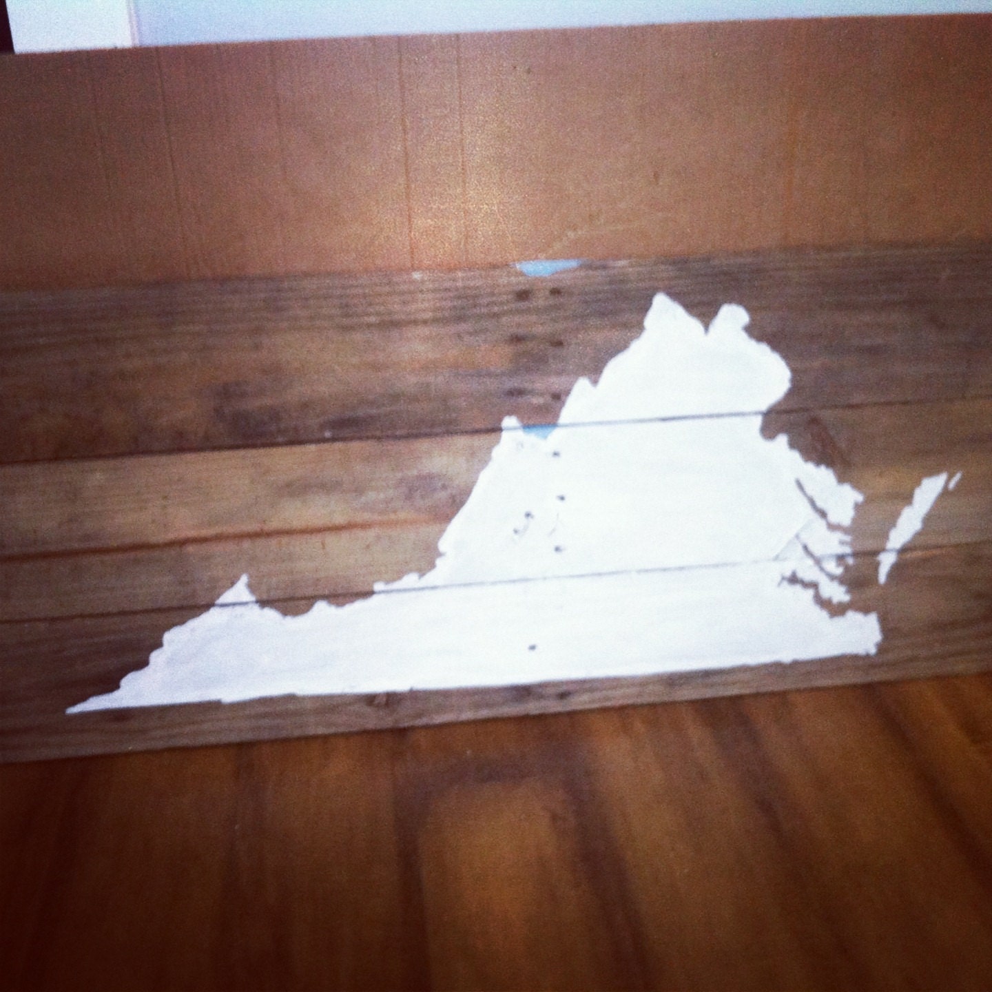 Virginia state map pallet wood Virginia map by LifeontheHomestead