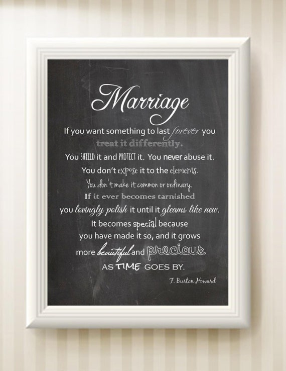 Marriage Chalkboard Printable INSTANT by ChristensenDigitals