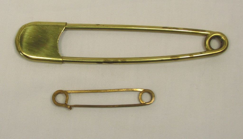 2 Brass Safety Pins Duffel Bag Laundry Mail Bag Key by roughcreek