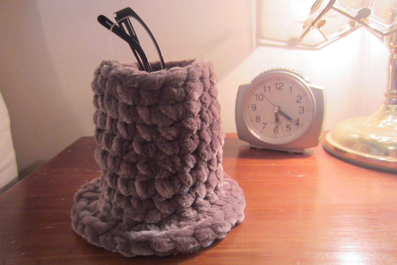 Upright Eyeglass Holder for Nightstand or Bedside by maybe4you