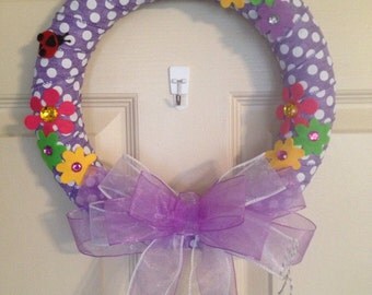 Burlap Wreaths, Rustic Wreaths,Children's Wreaths, 12 inches