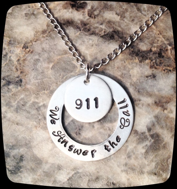 Items similar to 911 Dispatcher Necklace, 911 Operator, 911