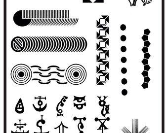 IN STOCK!!! -- PTP Elements - Red Rubber Stamps Unmounted Sheets - Set #3