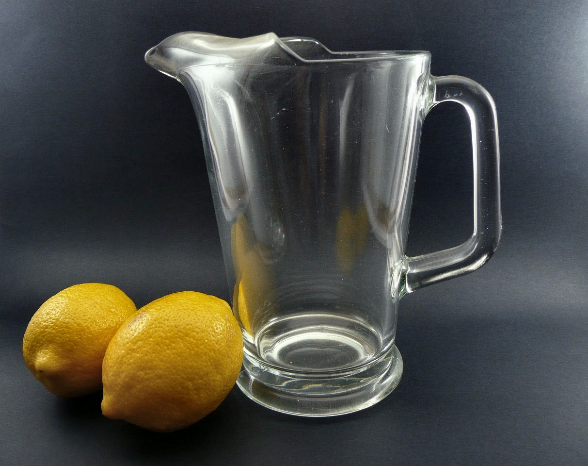 Vintage Clear Glass Pitcher / Jug