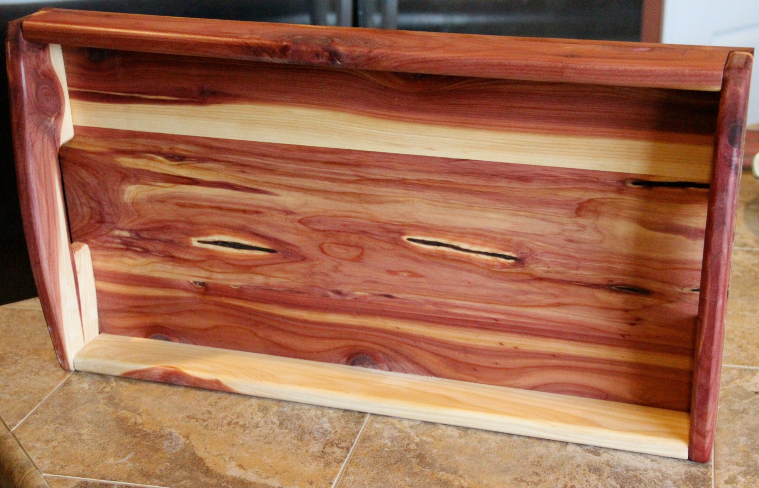 Wooden serving tray kitchen serving trays cedar serving