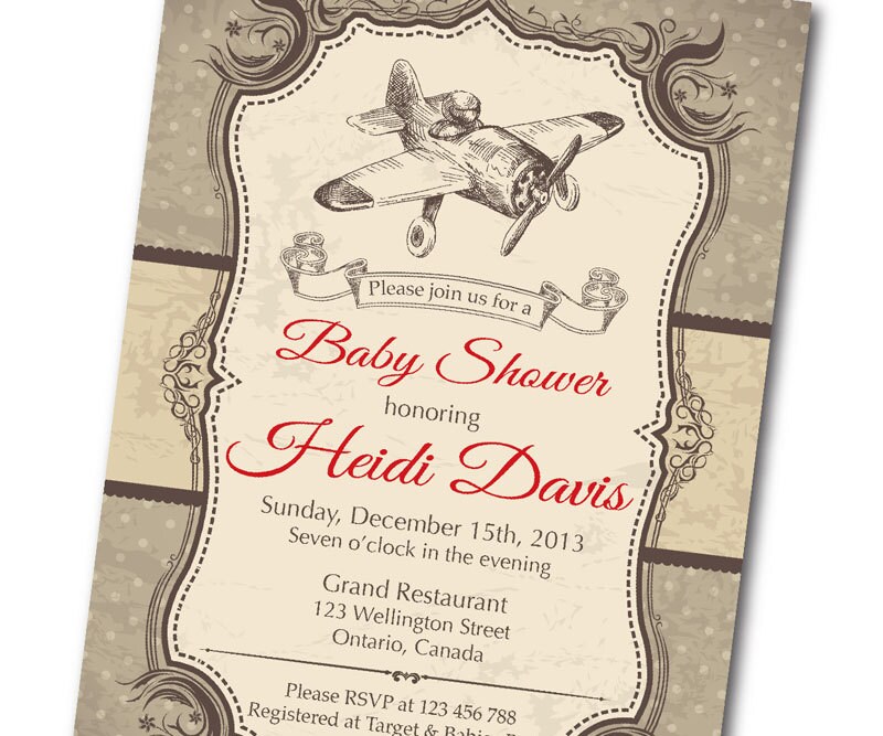 Vintage Baby Shower Invitations 5