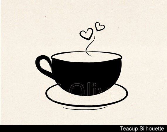 Download Teacup vector,Silhouette teacup svg cutting file,tea party ...