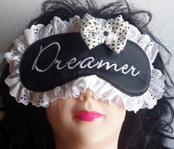 Embroidered Sleeping Mask, Eye Mask, Meditation Mask