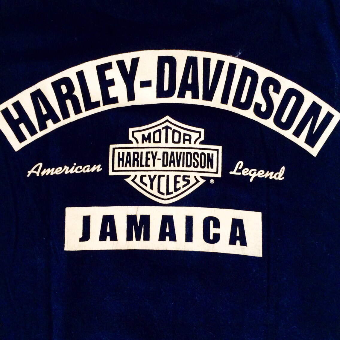 Black Harley Davidson 'Jamaica' // Muscle Tee Size