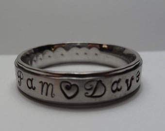 Popular items for Custom Stamped Ring on Etsy