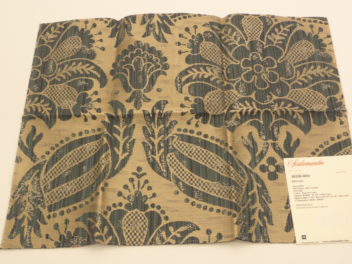 Scalamandre Fabric Samples 18 x 14 Reggio by Fabricsamples10
