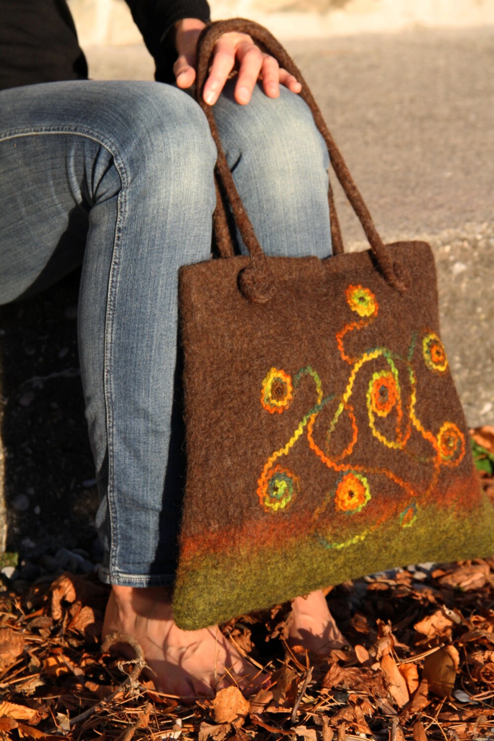 Felt bag by ErkaCreations on Etsy