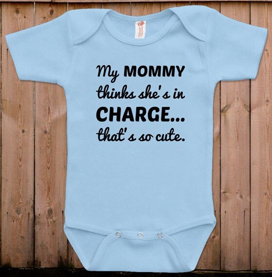 Funny baby clothes newborn baby clothes mommy thinks she's
