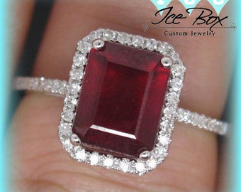 Ruby gemstone engagement rings