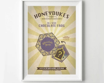 Harry Potter Vintage Poster - Honeyduke Advertisement, Digital Art Print, Movie Poster, HP Poster