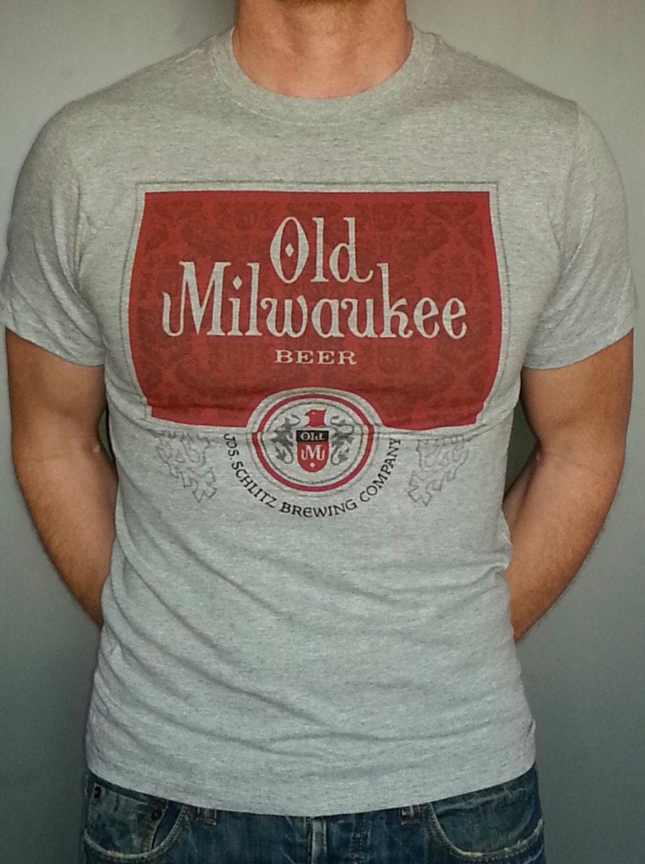 Old Milwaukee Beer tshirt new vintage style XS3XL mens or
