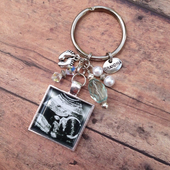 Items similar to Personalized Custom Sonogram Keychain, ultrasound