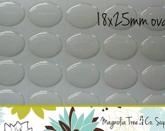 Oval epoxy stickers, 18mm x 25mm oval, epoxy domes, bezel pendant dome, oval epoxy, seal dots, Seals, YOU choose quantity 10pcs to 100 pcs
