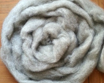 Light Gray-Brown Corriedale Wool Roving, Colorado-Grown, 4 oz.