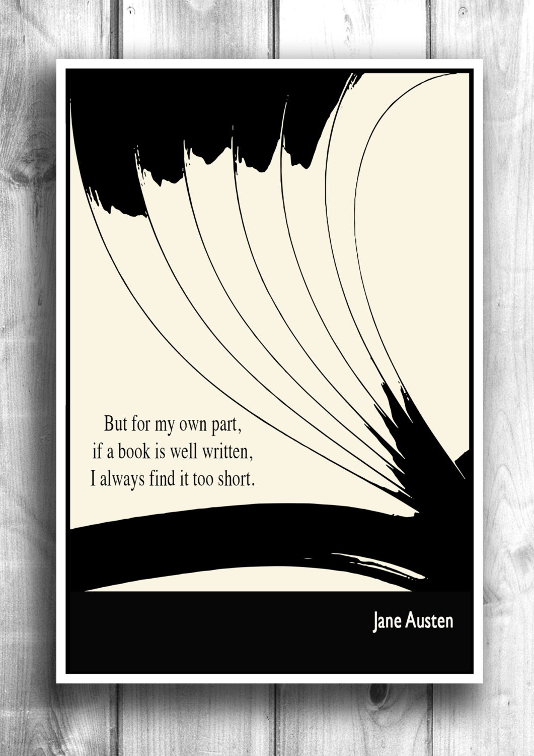 Literary Art Illustration Art Print Book Print Wall by Lit101