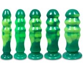 LeLuv Color Changing 6 Inch Thick Dildo Chameleon Heat Activated Lemon Lime Butt Plug Adult Sex Toy Smoothie Yellow Green Anal SELECT SIZE